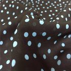 Calvary Twill Chiffon Polyester Fabric Clothing 50dx50d Yarn Count 57/58'' Width
