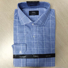 Blue Checks Stylish Casual Shirts 40% Polyester 60% Cotton Environmental Printing