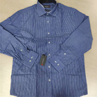 Long Sleeve Stripe Stylish Casual Shirts 60% Cotton/40% Polyester Cvc Fabric