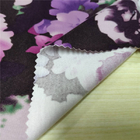 Elegant 240GSM Floral Jersey Knit Fabric , 100% Polyester Jersey Fabric