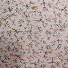 100% Rayon Printed Stretch Jersey Fabric 170gsm With Plum Blossom Pattern