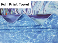 Outdoor Sports Microfiber Suede Towel 80% Polyester 20% Polyamide Transfer Print