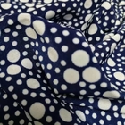 Screen Print Polyester Spandex Fabric With Dots Design