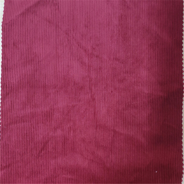 Red Rose Corduroy Cloth Breathable Comfortable To Wear No Pilling 72x128 Density