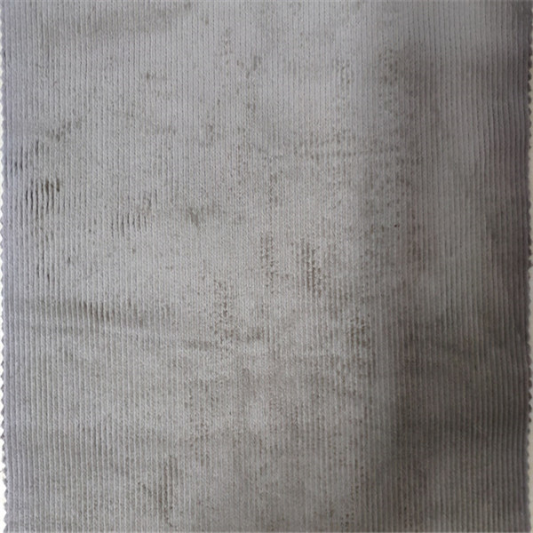 Light Grey Corduroy Fabric Flame - Retardant Tear Resistant 56/58'' Width
