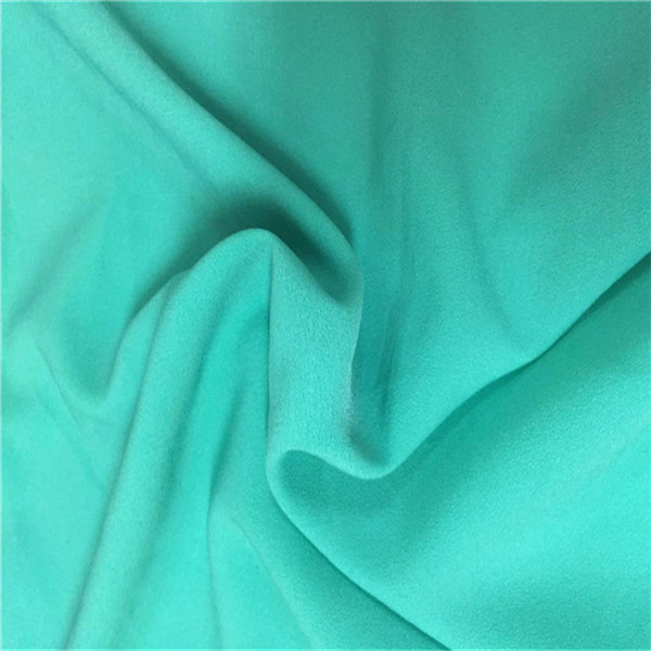 Dyed 100 Polyester Fabric , Spring / Summer Use Blue Polyester Fabric