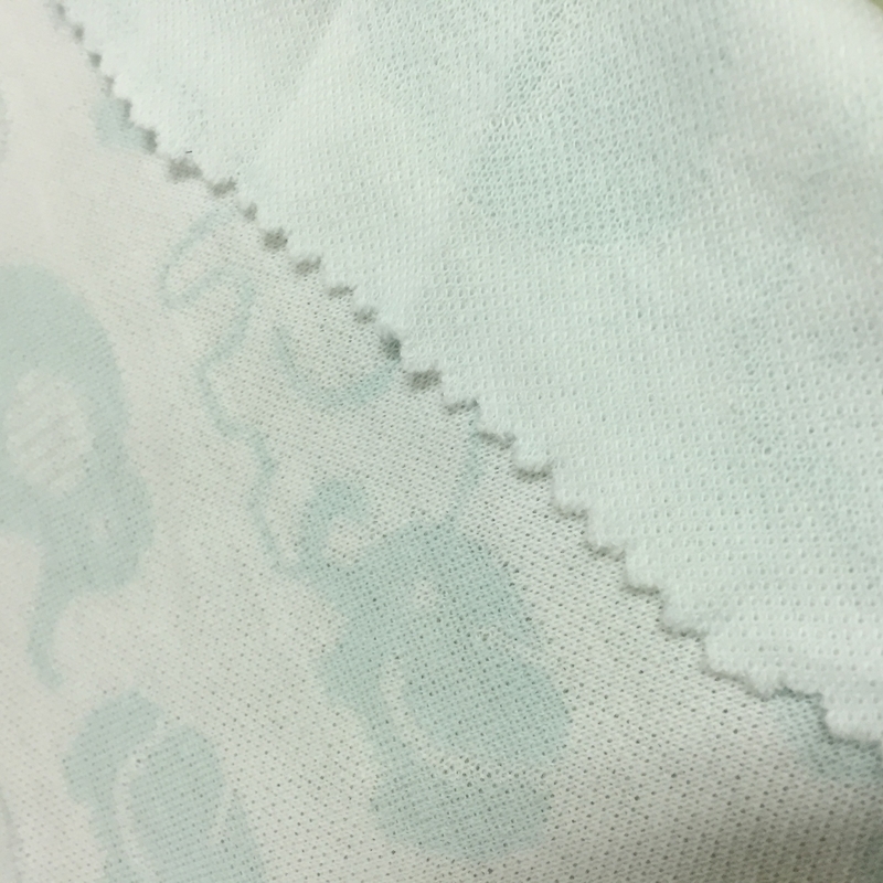 Organic Cotton Jacquard Cotton Textile Fabric Double Sided Plain Style